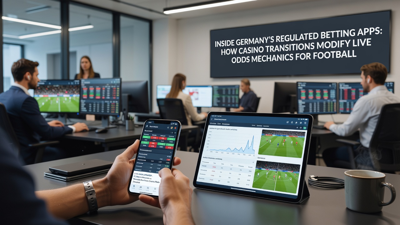Illustration der Integration von Casino-Funktionen in Live-Quoten bei Fußballwetten auf deutschen Plattformen