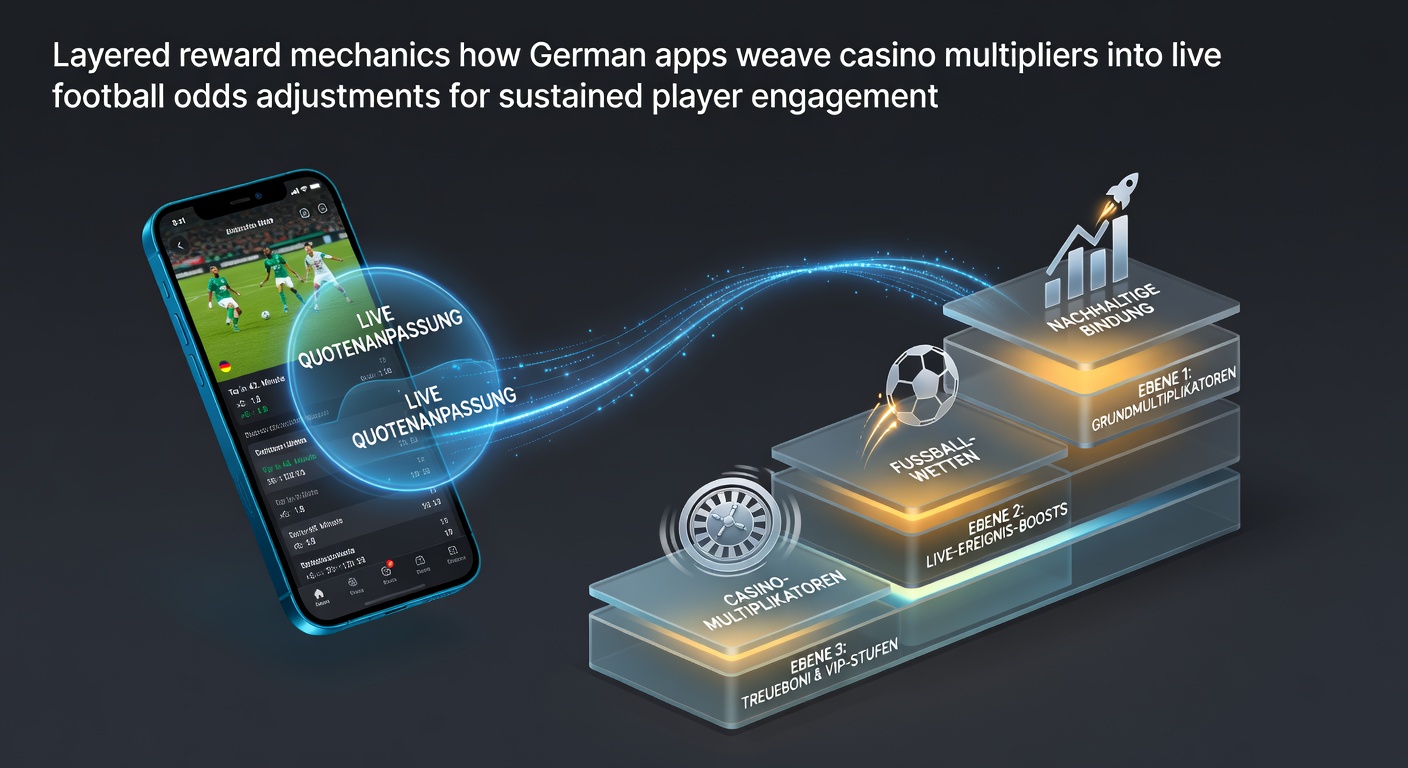 Darstellung geschichteter Belohnungsmechanismen in deutschen Wett-Apps mit Fokus auf Casino-Multiplikatoren und Live-Quoten