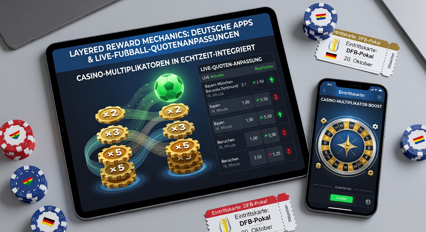 Illustration der Integration von Casino-Multiplikatoren in Live-Fußballwetten mit Fokus auf Spielerbindung